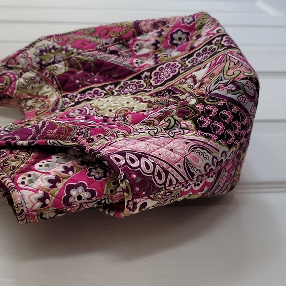 Vera Bradley Very Berry Paisley Side By Side Tote Purse Pink Floral. - Picture 2 of 11